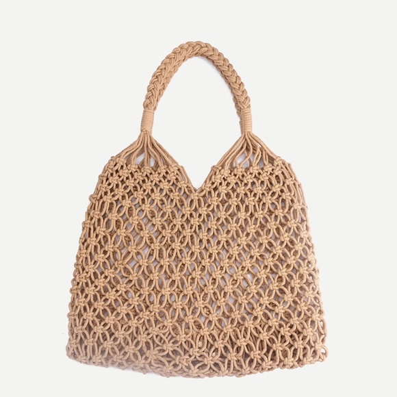 Straw Summer Tote Bag - Picture 7 of 8